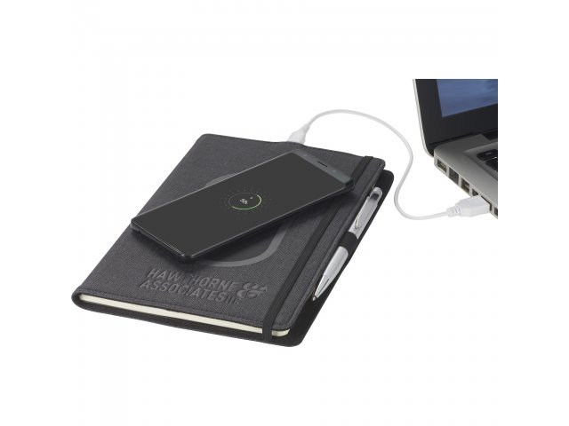 2800-58_BK_D_HAWTHORNE-LOGO-PADFOLIO-CHARGING-PROPPED