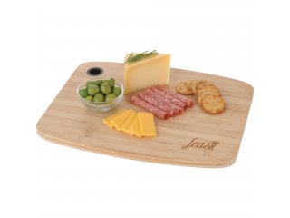 Large Bamboo Cutting Board with Silicone Grip
