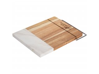 Marble and Acacia Wood Cheese Cutting Board