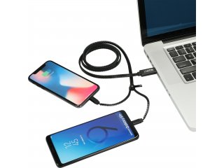 Zipper 3-in-1 Charging Cable