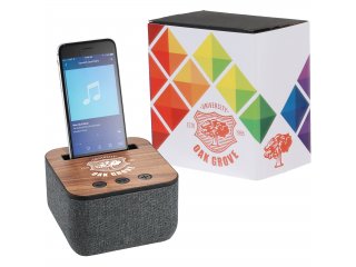 Shae Fabric Bluetooth Speaker with Full Color Wrap