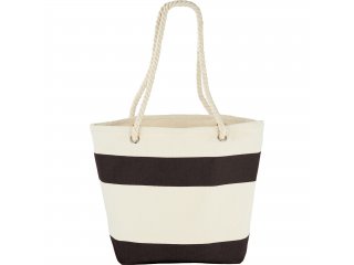 Capri Stripes 12oz Cotton Canvas Shopper Tote