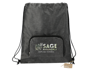 Ash Recycled Packable Drawstring Bag