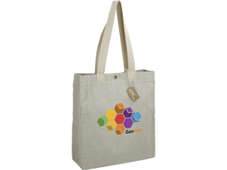Repose 10oz Recycled Cotton Box Tote w/Snap