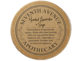 Minted Lavender and Sage 11 oz Glass Jar Candle