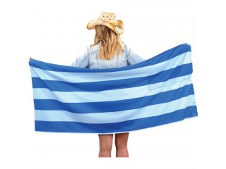 Microfiber Beach Blanket with Drawstring Pouch