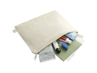 Organic Cotton Flat Travel Pouch