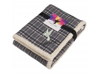 Field & Co.® Plaid Sherpa Blanket w/Full Color Car