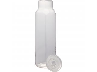 Glass Water Bottle w/ Lid 24 oz.