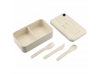 Bamboo Fiber Lunch Box with Utensils