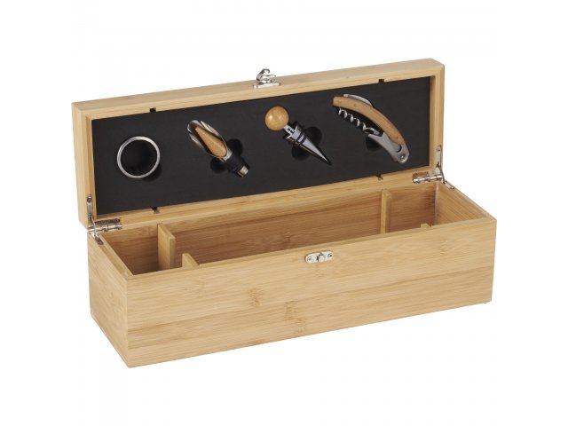 Bamboo Wine Case Set