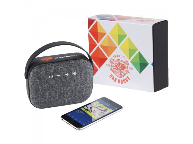 Woven Fabric Bluetooth Speaker w/Full Color Wrap