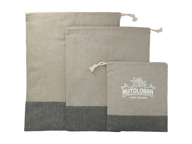Split Recycled 3pc Travel Pouch Set