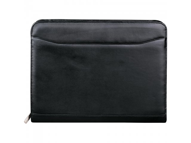 FSC® Mix Millennium Leather Zippered Padfolio