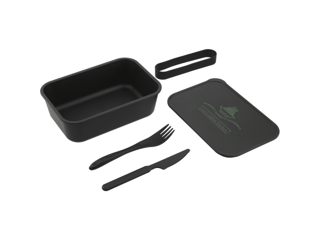 PLA Bento Box with Band and Utensils