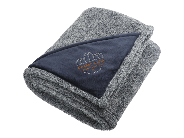 Heathered Fuzzy Fleece Blanket