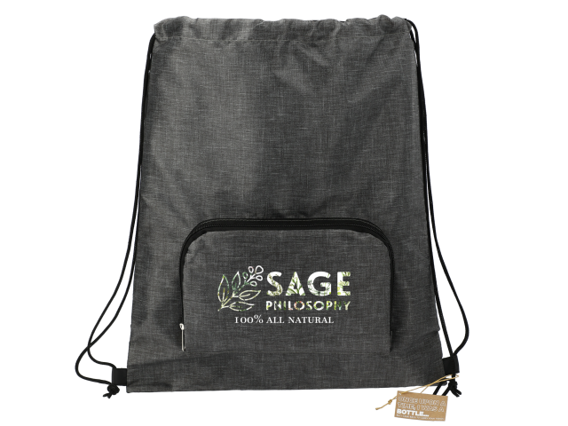 Ash Recycled Packable Drawstring Bag
