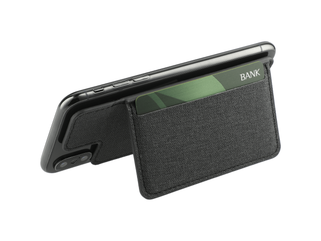 Heathered RFID Phone Wallet and Stand