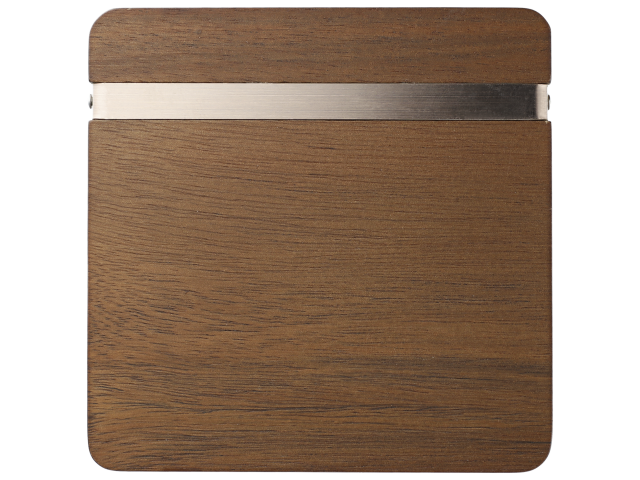 Graze Wood and Metal Coaster Set