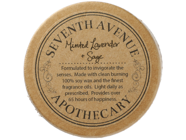 Minted Lavender and Sage 11 oz Glass Jar Candle