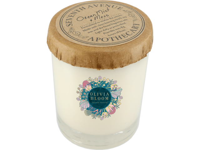 Ocean Mist and Moss 11 oz Glass Jar Candle