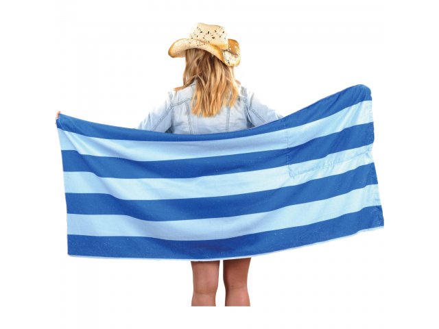 Microfiber Beach Blanket with Drawstring Pouch