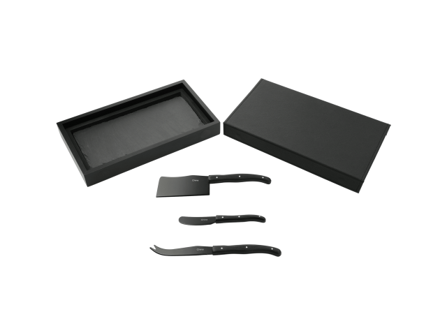 Modena Black Cheese & Serving Set