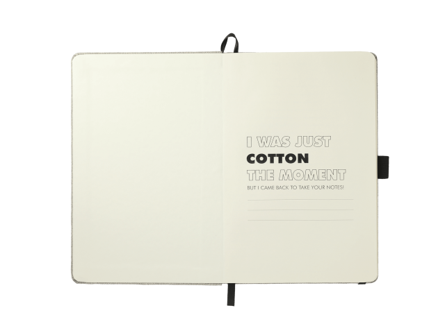 5.5" x 8.5" Recycled Cotton Bound Journal