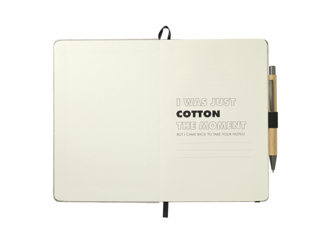 5.5" x 8.5" Recycled Cotton Bound Journal Set