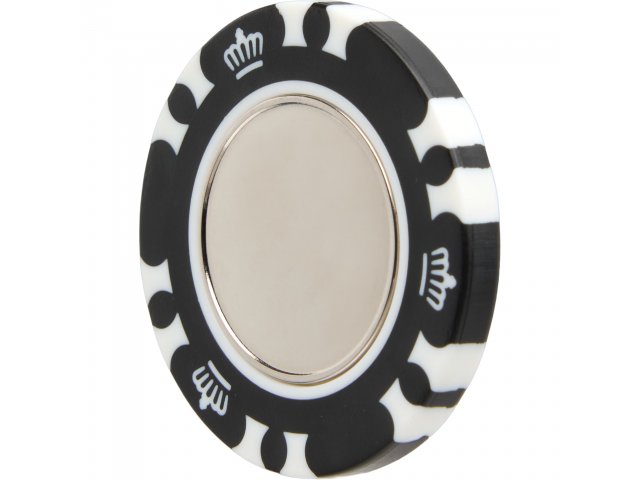 Recycled Poker Chip w/ Metal Ballmarker