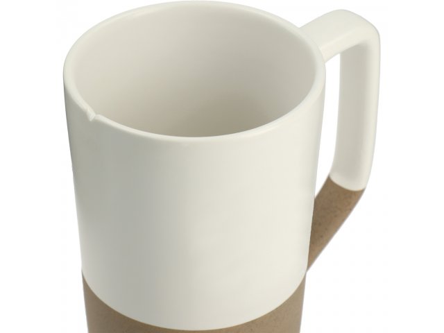 Tahoe Tea & Coffee Ceramic Mug with Wood Lid 16oz