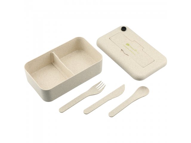 Bamboo Fiber Lunch Box with Utensils