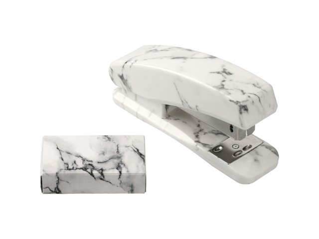 4 Piece Faux Marble Desktop Set